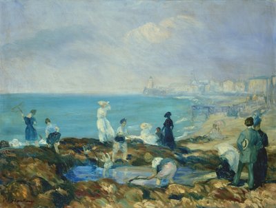 Figures on the Shore at Dieppe by William James Glackens